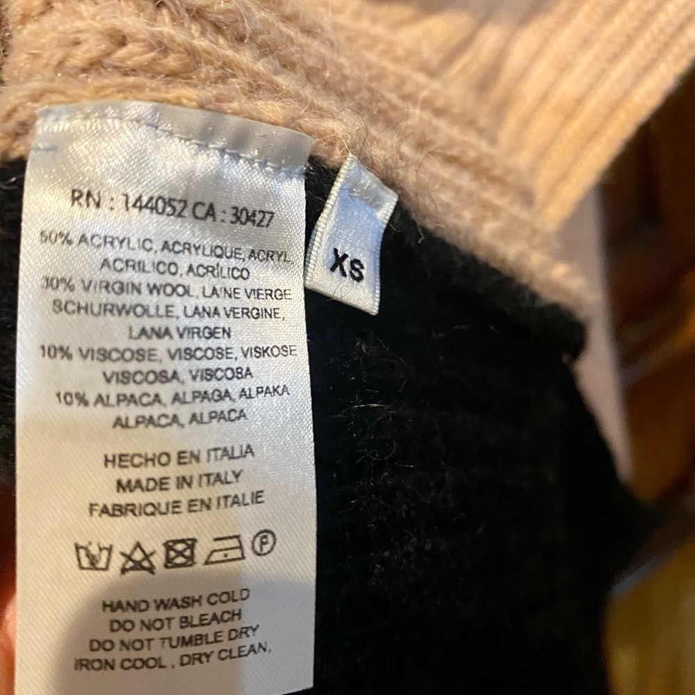 Essentiel Antwerp Color Block, Chunky Knit, Hi Lo… - image 7